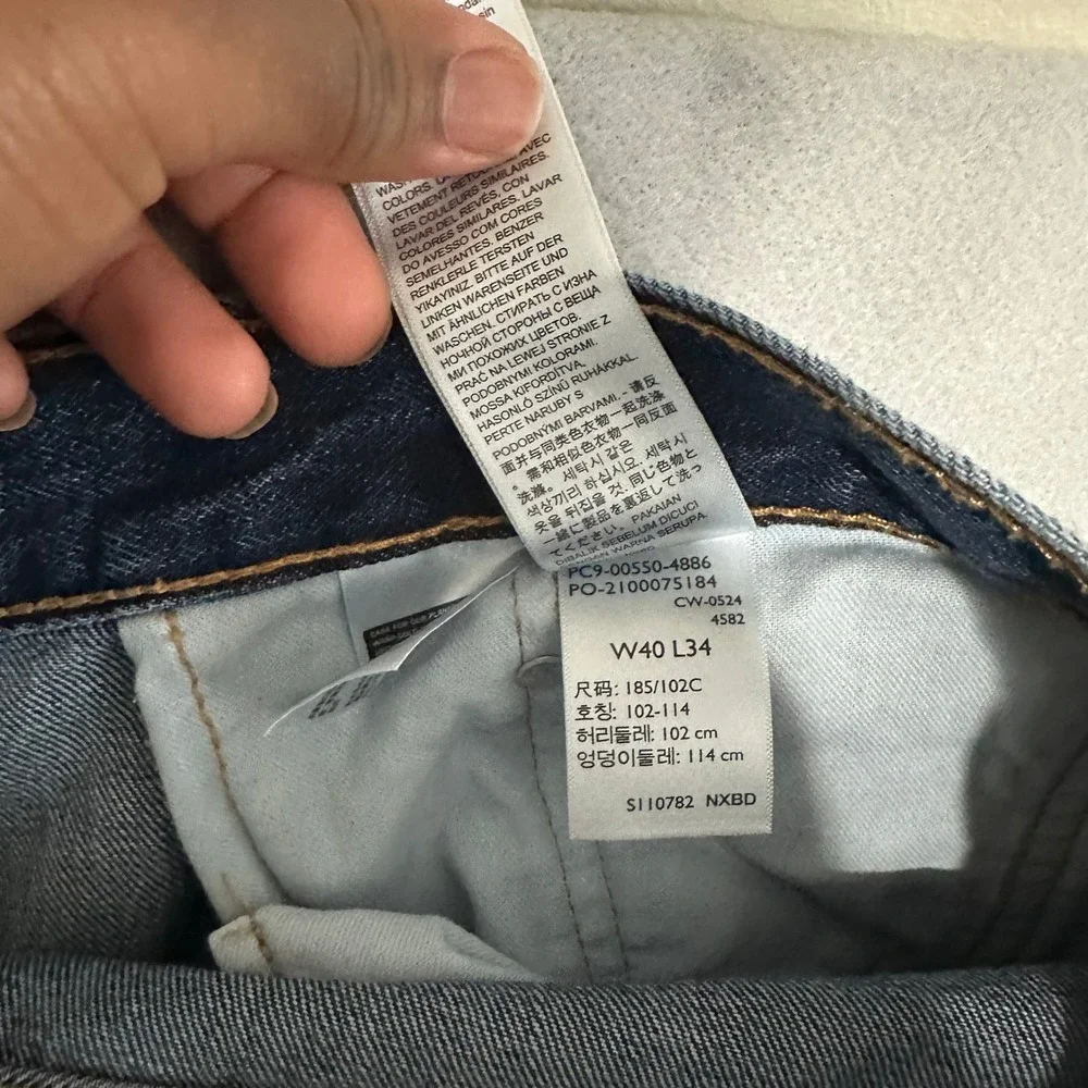 Levis 550‎ Relaxed Fit Jeans Mens 40x34 Blue Denim Tapered Leg 00550-4886